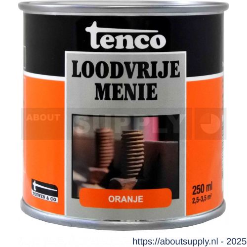 Tenco Loodvrije menie grondverf oranje 0,25 L blik - S40710078 - afbeelding 1
