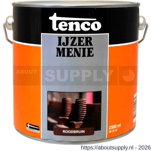 Tenco IJzermenie grondverf roodbruin 2,5 L blik - S40710086 - afbeelding 1