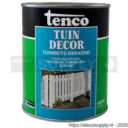 Tenco Tuindecor beits dekkend parelwit 1 L blik - S40710414 - afbeelding 1