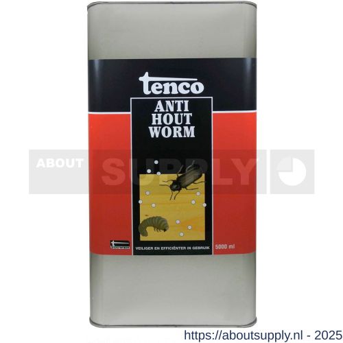 Tenco Anti-Houtworm kleurloos blank 5 L blik - S40710316 - afbeelding 1