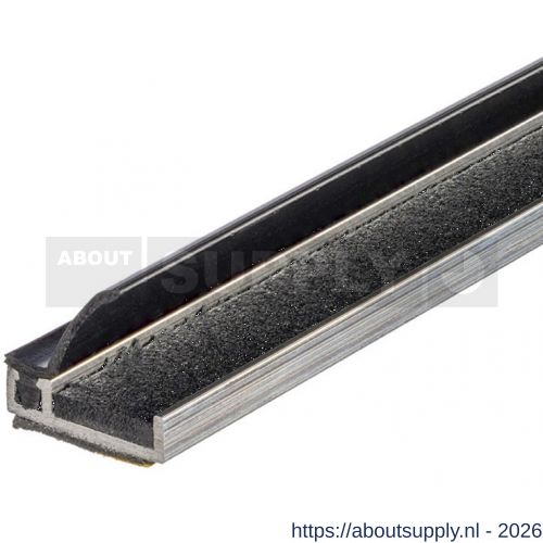 Ellen inbouwprofiel tochtband aluminium voor 6 mm afbouwspeling AIB 3N XL Fire zelfklevend 300 cm - S51010402 - afbeelding 1
