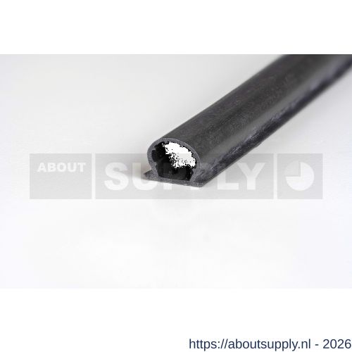 Ellen inbouwprofiel tochtband siliconen zelfklevend Weatherstrip Silicon zwart 6 m - S51010413 - afbeelding 1