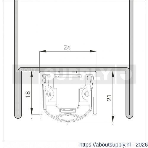 Ellen Matic valdorpel aluminium Ferro-S 2 98 cm - S51010379 - afbeelding 1