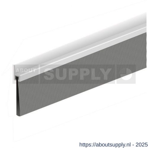 Ellen tochtprofiel opbouw met borstel aluminium IBS-60 100 cm - S51010115 - afbeelding 1