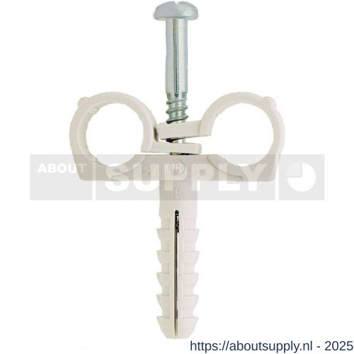 FM CTND buisklem met meegegoten plug voor 2 buizen met diameter 16 mm - S40885899 - afbeelding 1