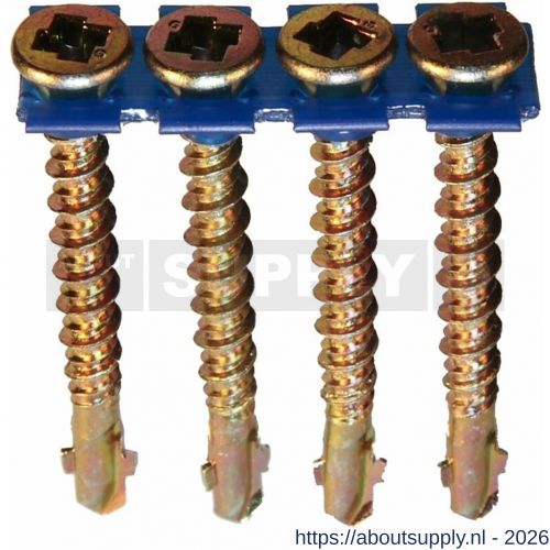 Grabber SuperDrive Eagle schroef 5.5x50 mm verzonken kop LOX-3 Hi-Lo hout-staal geelverzinkt - S40894067 - afbeelding 1