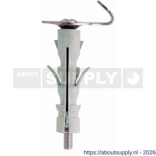 FM TA plug 9x40 mm met haak nylon-staal - S40885760 - afbeelding 1