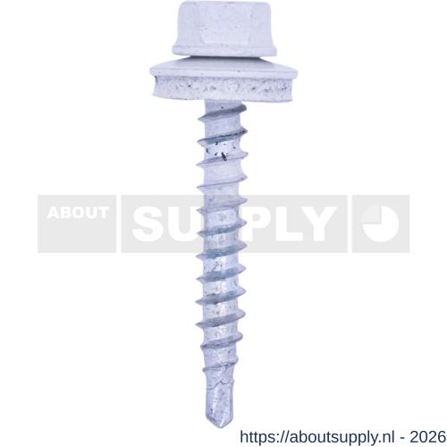 Steelies Ultimate boorschroef 4,8x28 mm EPDM ring diameter 14 mm RAL 9002 - S40861260 - afbeelding 1