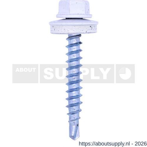 Steelies Ultimate boorschroef 4,8x35 mm EPDM ring diameter 14 mm RAL 9010 - S40861265 - afbeelding 1