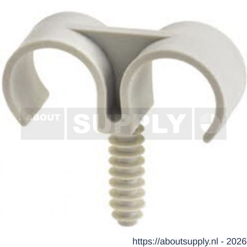 Index AB-TD buisklem met nagel voor 2 buizen 22 mm nylon zak - S40901916 - afbeelding 1