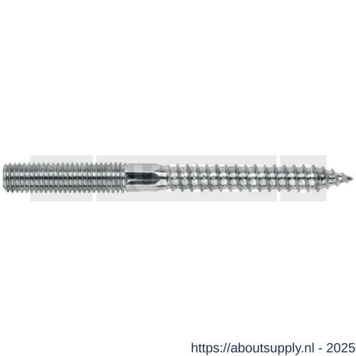 Index ES-DR stokeind M6x40 mm verzinkt - S40901820 - afbeelding 1