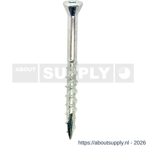 Woodies Ultimate glaslatschroef 3,5x30/18 mm verzonken kop VK Torx T 10 verzinkt - S40800025 - afbeelding 1