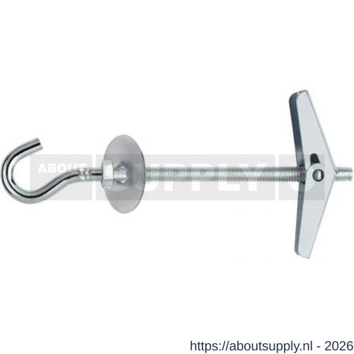 Index PA-GA parapluplug met haak M4 mm diameter 12 mm verzinkt blister - S40900957 - afbeelding 1