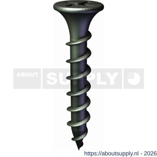 Grabber laminaatschroef 4.8x44 mm buglehead gefosfateerd - S40894016 - afbeelding 1