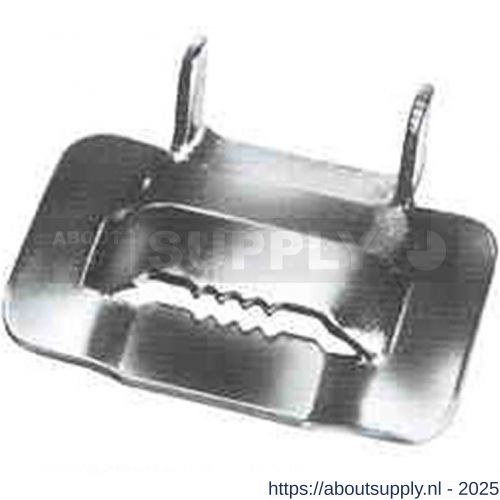 Bandimex klemplaat voor klemband L-clips 13 mm RVS V2A - S11550726 - afbeelding 1