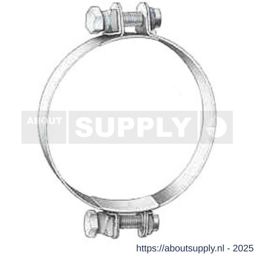 Spann slangklem S 114/25 mm SK 2 delig W5 zuurbestendig RVS 316 - S11551877 - afbeelding 1