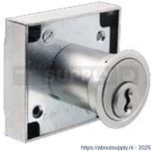 Evva meubelcilinderslot 3KS keersleutel verschillend sluitend messing vernikkeld MAR/MR - S22102645 - afbeelding 1