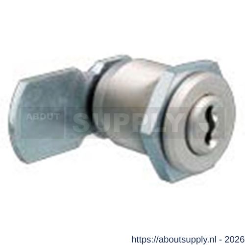 Evva plaatmontagecilinder 23 mm 3KS diameter 24,8 mm keersleutel plan messing vernikkeld - S22102455 - afbeelding 1
