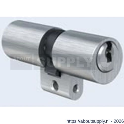 Evva rondcilinder 22 mm dubbel ICS 36/51=87 mm keersleutel verschillend sluitend messing vernikkeld RDZ - S22100240 - afbeelding 1
