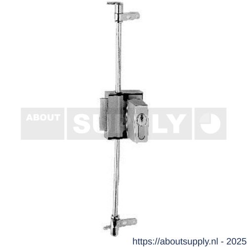 Evva meubelslot 3-punts TSC stiftsleutel conventioneel verschillend sluitend messing vernikkeld 664 - S22102624 - afbeelding 1