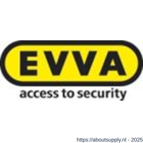 Evva drukcilinder ICS diameter 22 mm keersleutel plan messing vernikkeld - S22102638 - afbeelding 1