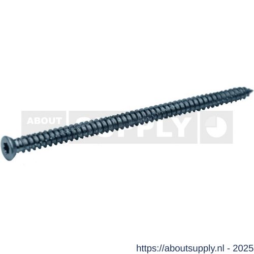 QZ 852 kozijnschroef platkop 7.5x182 mm Torx TX 30 staal gehard verzinkt - S50000045 - afbeelding 1