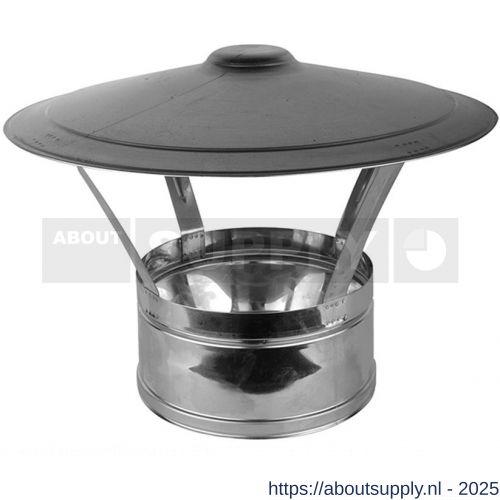 Nedco rookgasafvoer dubbelwandig 250 mm regenkap - S24000799 - afbeelding 1