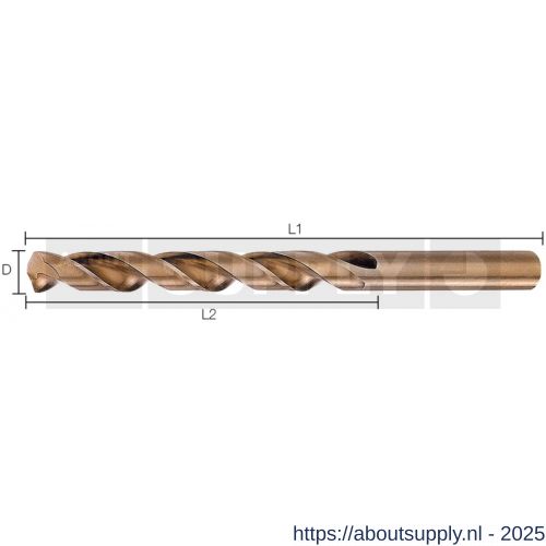 Labor AK000370 metaalboor DIN 338 HSS-Co Cobalt 5 % 3.7x39/70 mm etui - S50304236 - afbeelding 1