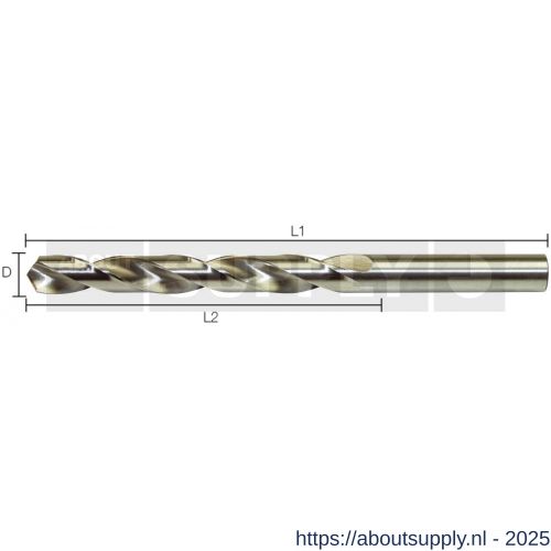 Labor AL000175 metaalboor DIN 338 HSS-G geslepen 1.75x22/46 mm 10 stuks koker - S50304701 - afbeelding 1