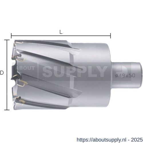 Labor LS350300 kernboor TCT voor magneetboormachine Uni 35.0x30 mm koker - S50303513 - afbeelding 1