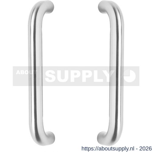 Intersteel Essentials 4333 deurgrepen per paar U-vorm 325x70x25 mm hart op hart 300 mm RVS - S26006131 - afbeelding 1