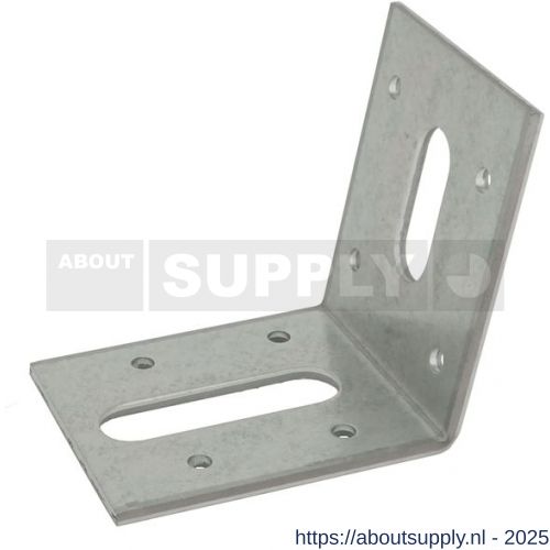 GB 072502 bovendorpelanker 100 graden 60x80 mm 60x2,5 mm zink-magnesium 32x13-50x13 mm - S18002372 - afbeelding 1