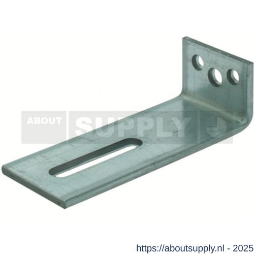 GB 07587660 hoekanker zwaar type 70 60x100 mm 70x8 mm elektrolytisch verzinkt 65x13 mm - S18001315 - afbeelding 1