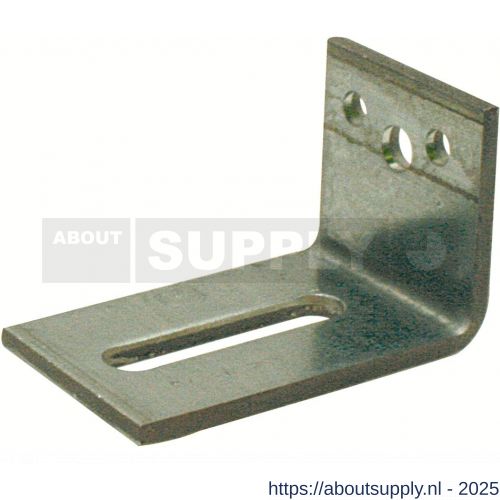GB 0756666 hoekanker zwaar type 25 60x100 mm 60x6 mm sendzimir verzinkt 65x13 mm - S18001268 - afbeelding 1