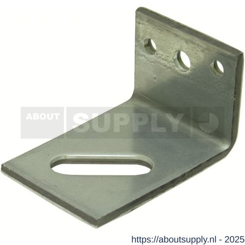 GB 0756766 hoekanker zwaar diagonaal slobgat 60x100 mm 70x6 mm sendzimir verzinkt 50x17 mm diagonaal - S18001212 - afbeelding 1