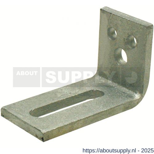 GB 0758566 hoekanker zwaar type 9 60x100 mm 50x8 mm thermisch verzinkt 65x13 mm - S18001290 - afbeelding 1