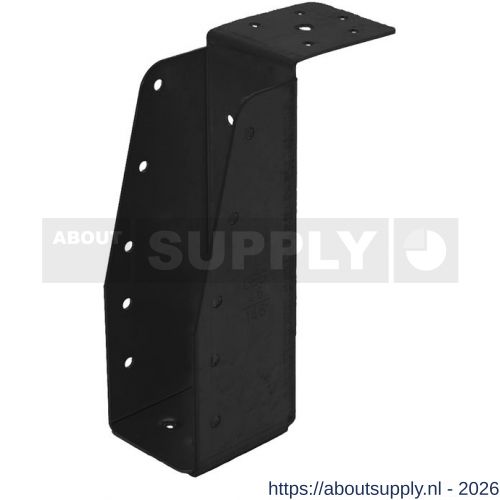 GB 093132 balkdrager lange lip GBS-LL 46x146 mm 1,5 mm epoxy coating zwart - S18002864 - afbeelding 1