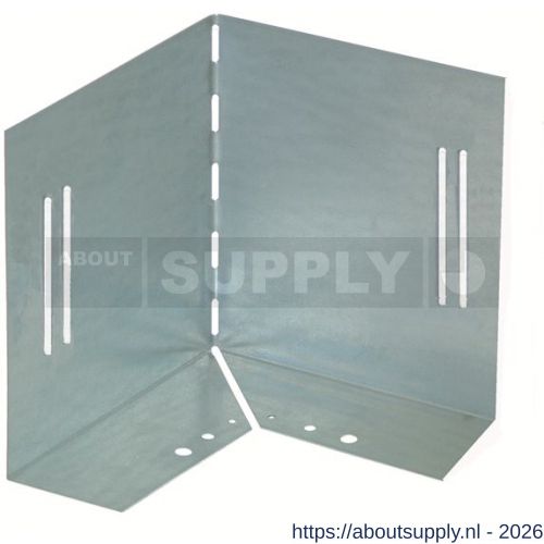 GB 103021 hoekstuk voor metalen randkist 220x300 mm sendzimir verzinkt - S18002287 - afbeelding 1
