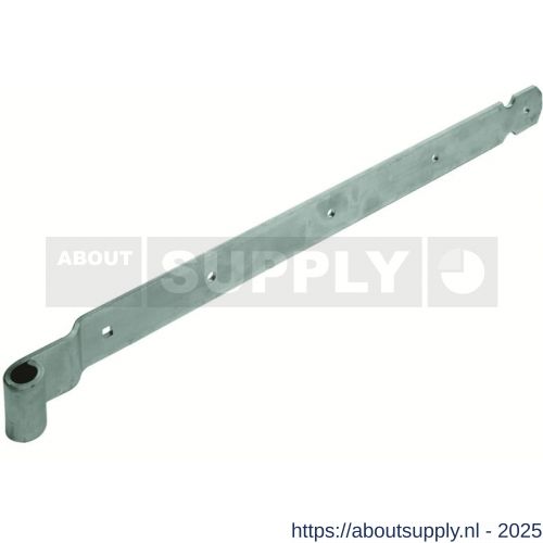 GB 44717 heng voor vlakwerk voor pen diameter 16 mm 900 mm 45x6 mm elektrolytisch verzinkt 9x9 mm - S18002031 - afbeelding 1