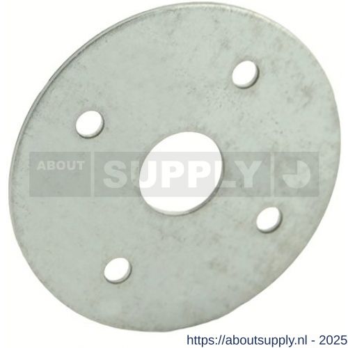 GB 70425 boerenklinkstel plaatje diameter 50 mm 1,25 mm sendzimir verzinkt - S18002162 - afbeelding 1