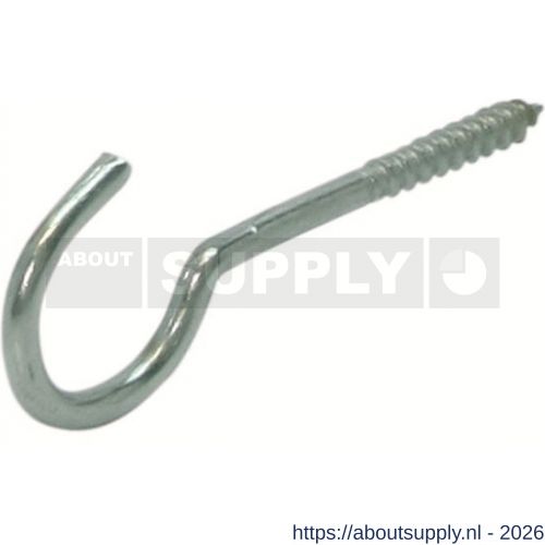 GB 80030226 schroefhaak zwaar HT 6,8 100x25 mm diameter 6,8 mm elektrolytisch verzinkt - S18000243 - afbeelding 1