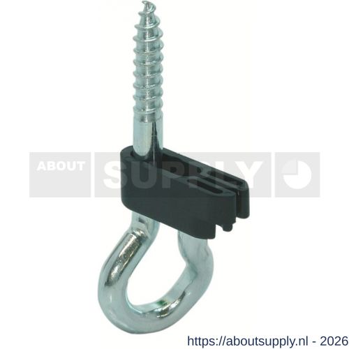GB 80040001 veiligheidschommelhaak houtdraad HT 10,6 130x22 mm diameter 10,6 mm elektrolytisch verzinkt - S18000138 - afbeelding 1
