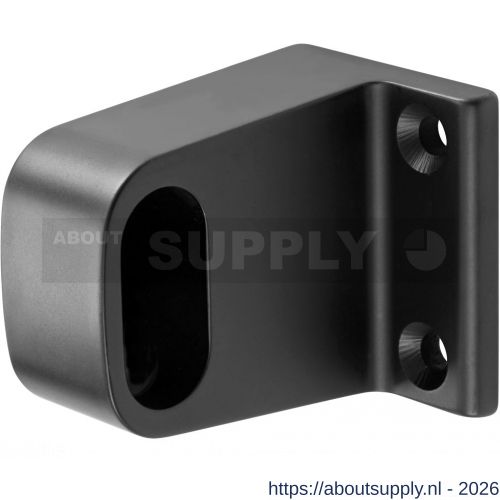 Hermeta 1030 garderobebuis steun eind Gardelux 1 type 1 mat zwart EAN sticker - S20101548 - afbeelding 1