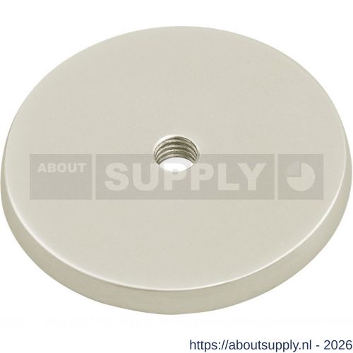 Hermeta 3564 leuninghouder rozet 60 mm met gat 8,5 mm nieuw zilver - S20100960 - afbeelding 1