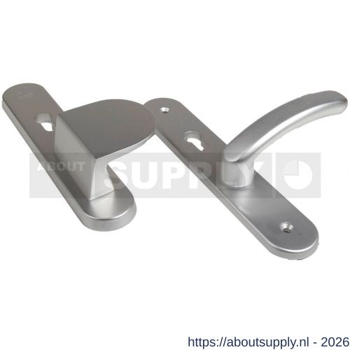 Ami VHB 250/50/1-90/83-378 senioren veiligheids Rotaveer duwer-kruk langschildgarnituur SKG** Archi Design ovaal omkeer VHB 250/50/1 profielcilinder PC 72 omkeer deurduwer 90/83 rechts en deurkruk 378 Rota Irox deurdikte 38-42 - S10900812 - afbeelding 1