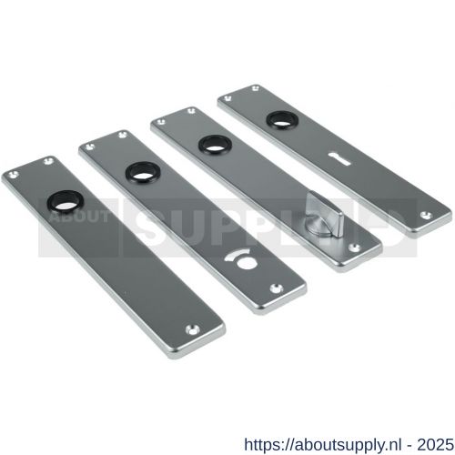 Ami 218/3 RH langschild aluminium rondhoek profielcilinder PC 110 F2 - S10900668 - afbeelding 1