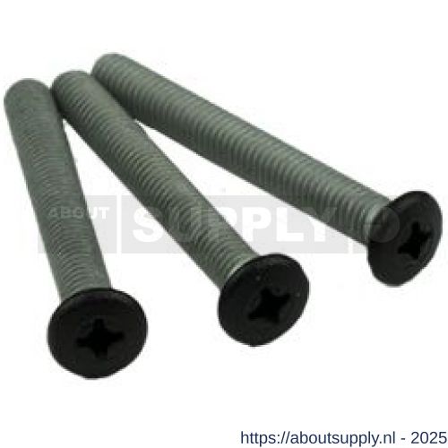 Ami veiligheidsbeslag toebehoren set schroeven VHB schilden zwart deurdikte 53-57 mm - S10901676 - afbeelding 1