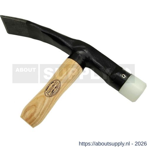 DeWit straathamer 50 mm houten essen steel en nylon dop - S29000055 - afbeelding 1