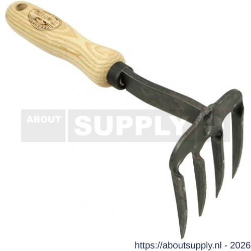 DeWit handhark met gedraaide tanden essen handvat 140 mm - S29000262 - afbeelding 1