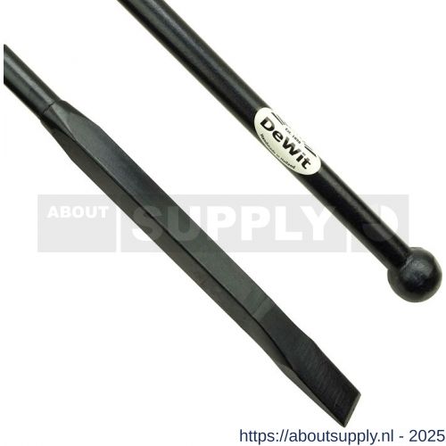 DeWit stootijzer met 400 mm vierkant knop en beitel 1600x28 mm - S29000032 - afbeelding 1